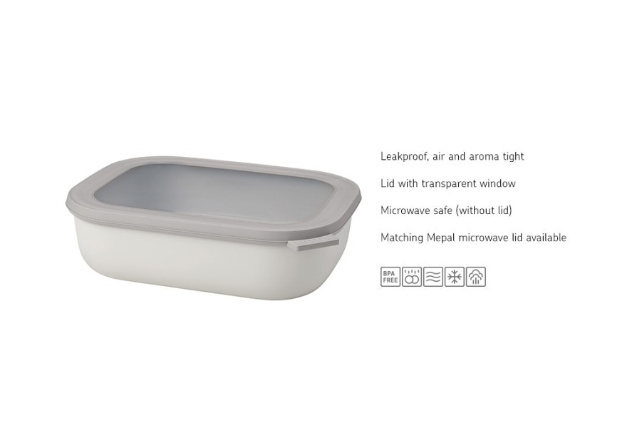 Cirqula Rectangle Small Set 3-Piece Nordic White - Mepal