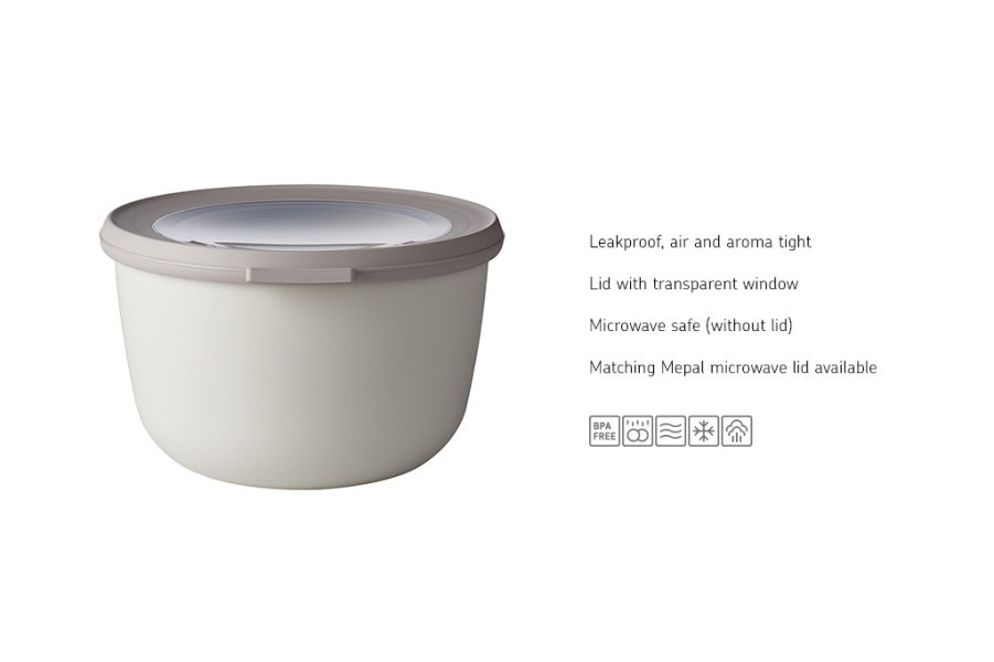 Cirqula Round 1000ml Nordic White - Mepal