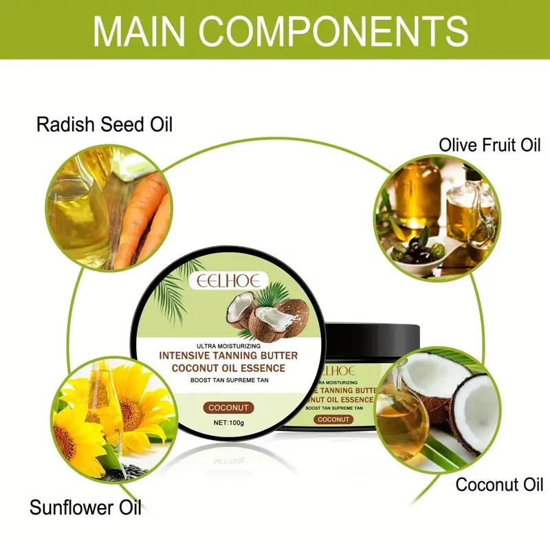 EELHOE Intensive Tanning Butter with Coconut Oil Essence
