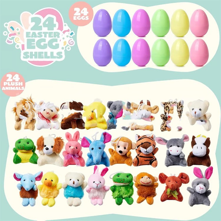 Easter Egg Plush Animal Toy