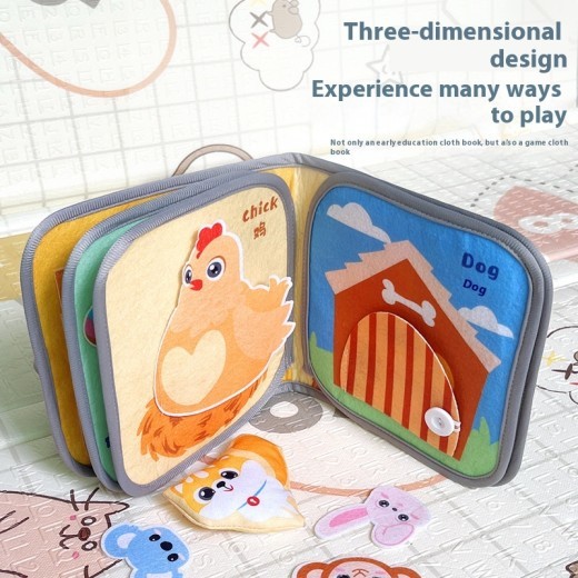 Early Childhood Cloth Book Education Tear-proof Biteable