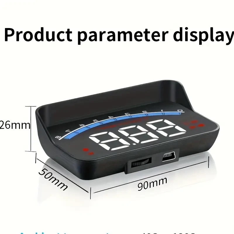Car Dashboard Display with OBD2 HUD