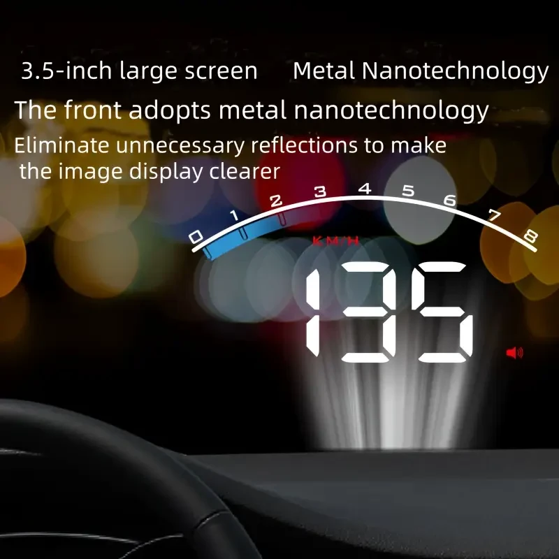 Car Dashboard Display with OBD2 HUD