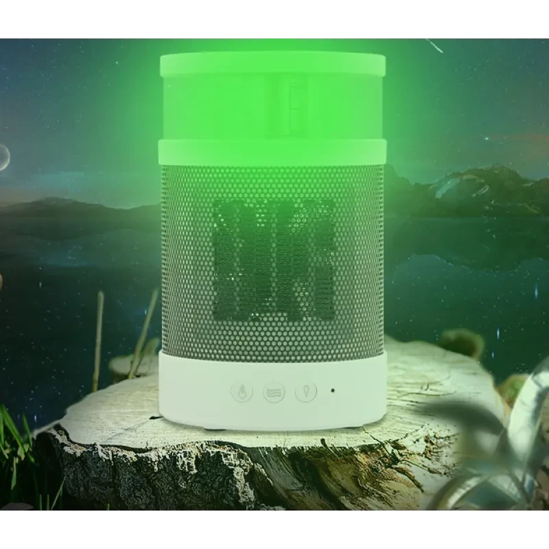 3 In 1 Space Heater Winter Fast Heating Electric Warmer Heating Fans Colorful Night Lights Small Heaters 400ML Air Humidifier