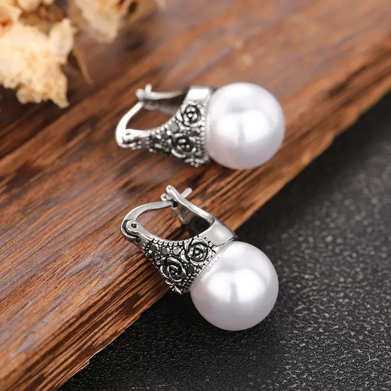 Rose Earrings Fashion Elegant Classical
