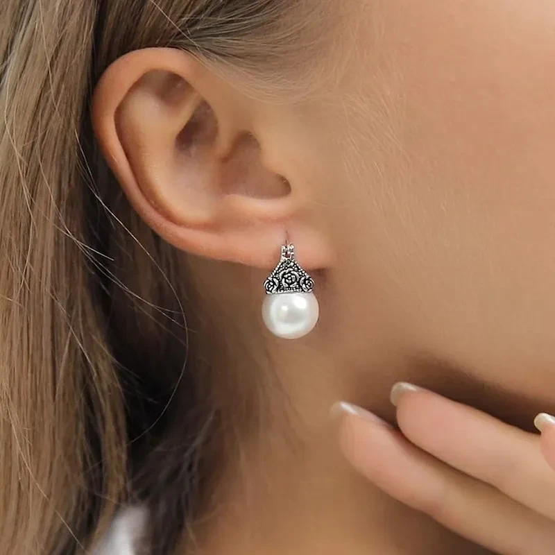 Rose Earrings Fashion Elegant Classical