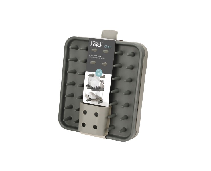 2-tier Dish Rack - Grey  - Joseph Joseph Duo