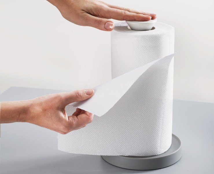 Kitchen Roll Holder (Grey)  - Joseph Joseph Duo