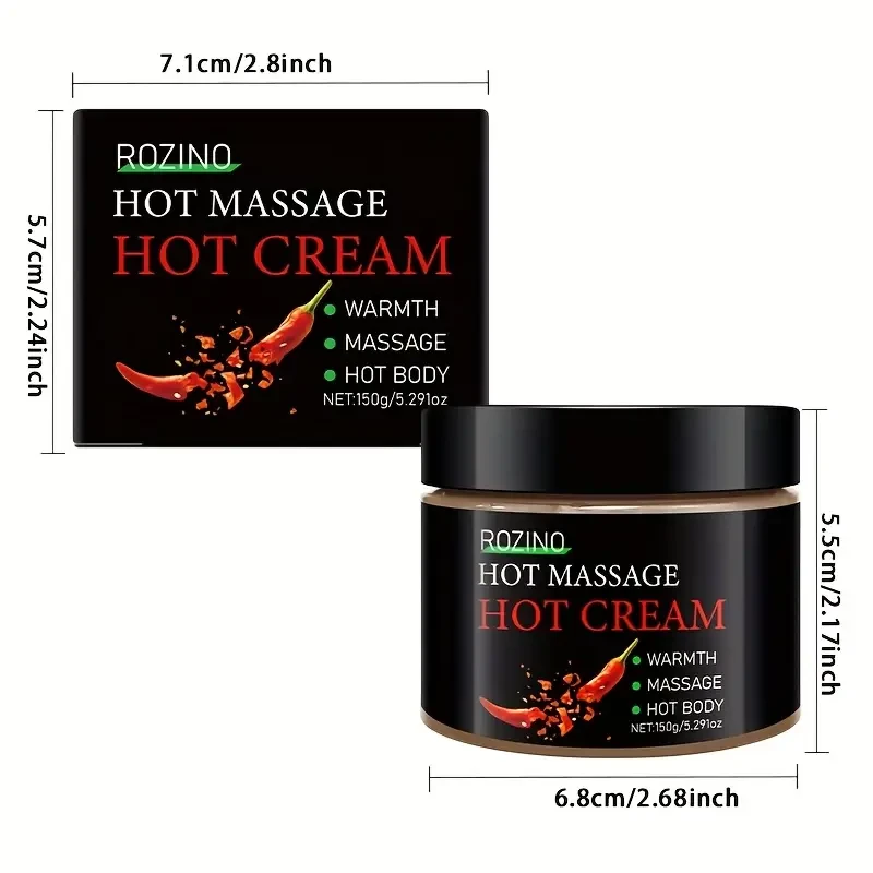 ROZINO Hot Massage Cream - Intense Firming & Hydration