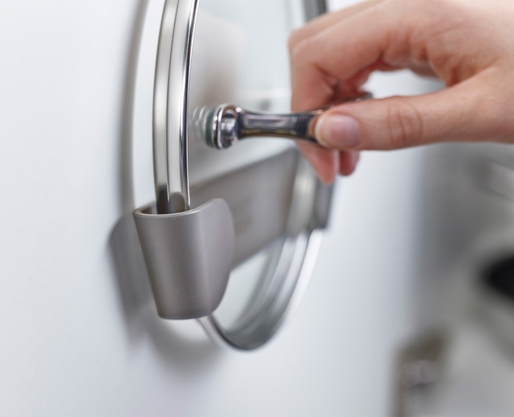 3pc Pan Lid Holders (Grey)  - Joseph Joseph Duo