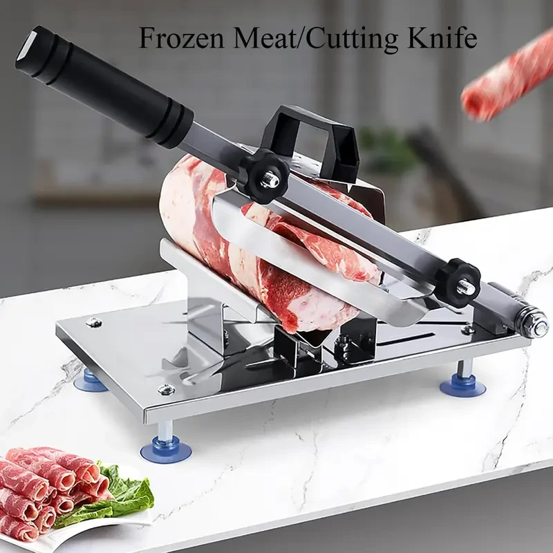 One-Piece Home Meat Slicer Manual Stainless Steel Meat Cutter