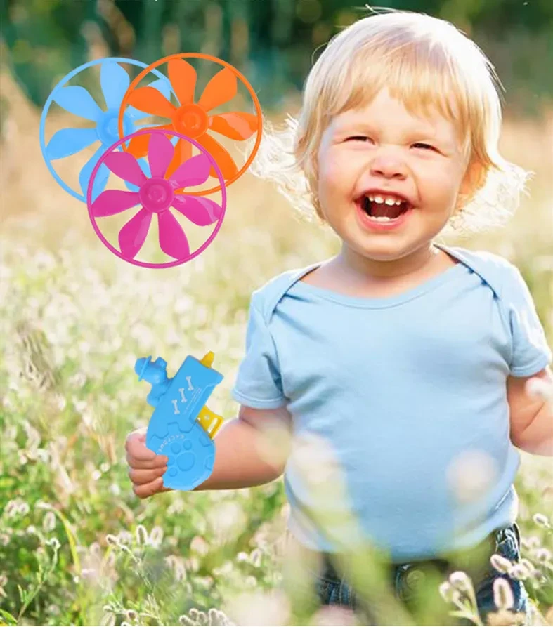 Colorful flying saucer educational toy