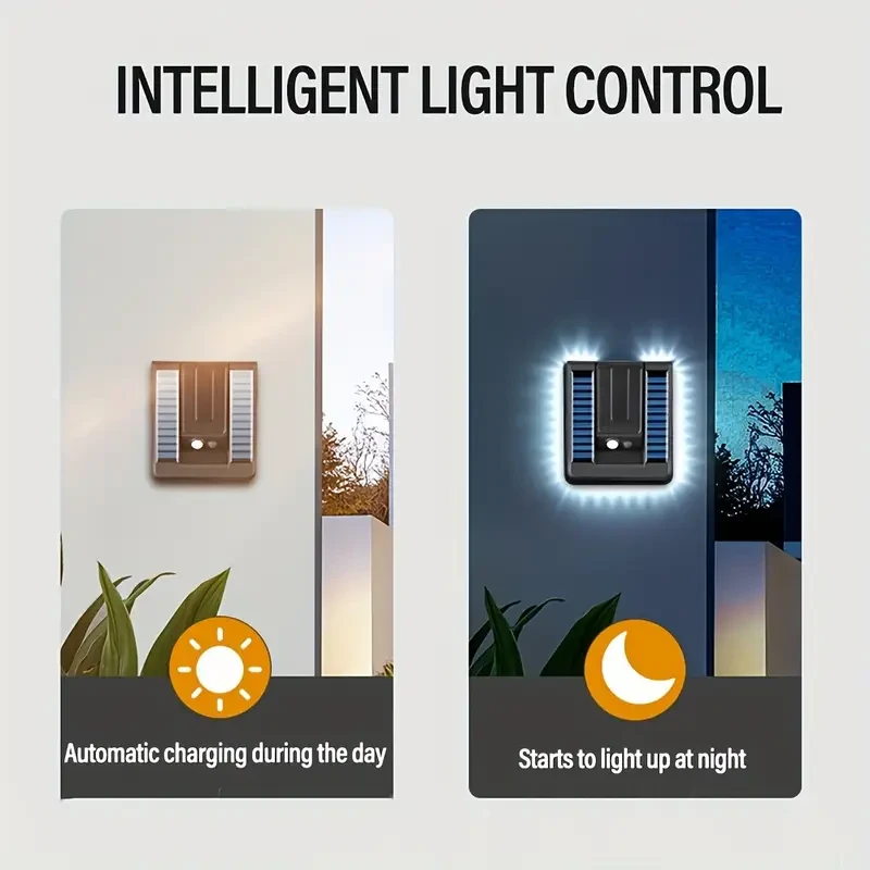 4pcs GoldenCentury Solar Street Lights with Motion Sensor