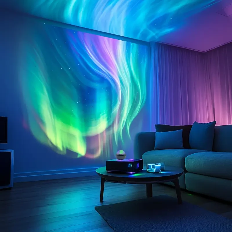 1pc USB-Powered Aurora and Starry Sky Projector