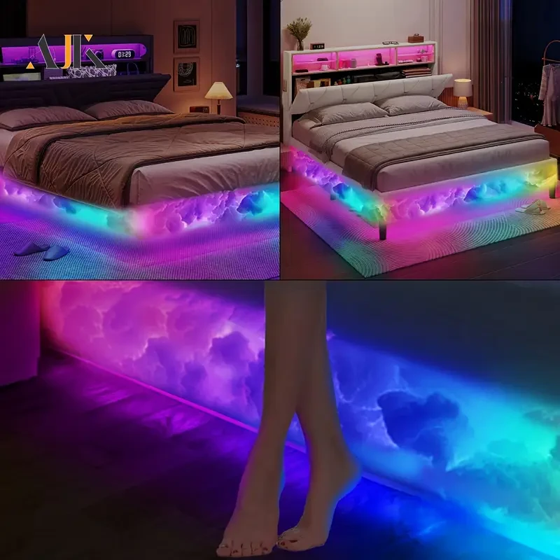 AJK Smart Bed Frame Cloud Light with Music Sync