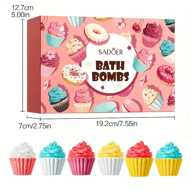 Sadoer Ice Cream-Shape Bath Bombs Set