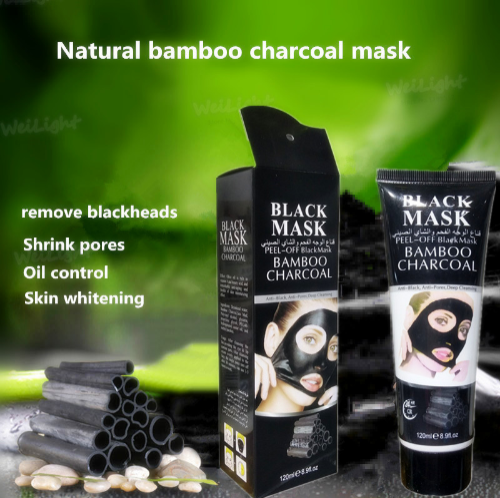 Bamboo charcoal blackhead tearing mask deep sea mud mineral mud nasal film 120g hanging card