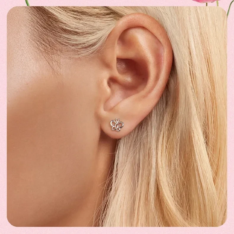 Sterling Silver Does Not Fade Butterfly Studs