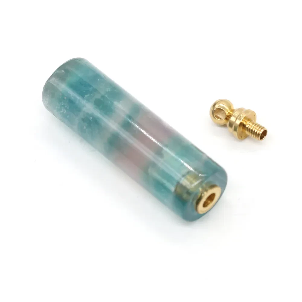 Natural Stone Necklace Perfume Bottle Pendant