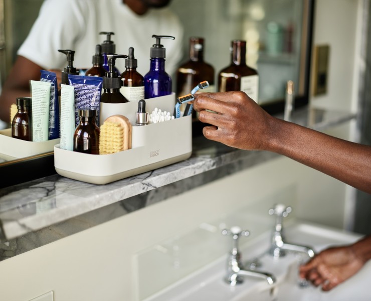 EasyStore Bathroom Caddy - Ecru  - Joseph Joseph