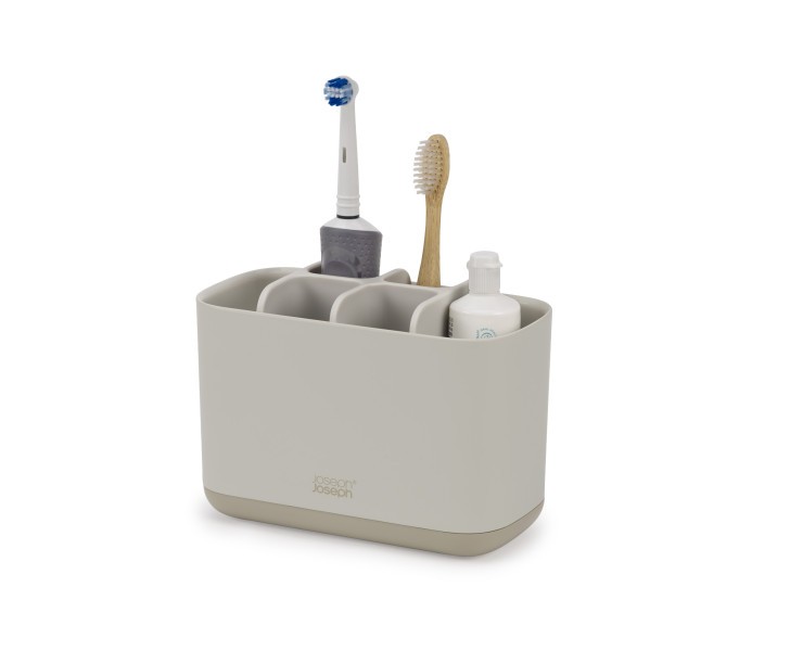 EasyStore Large Toothbrush Caddy - Ecru - Joseph Joseph