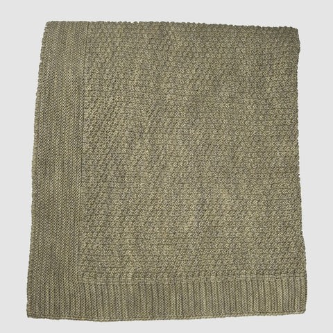 Premium Merino Purl Pattern Blanket
