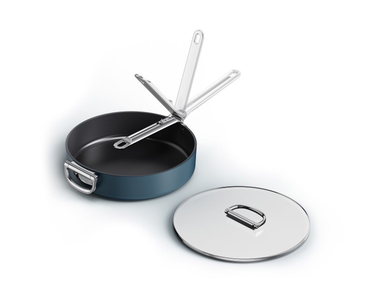 Space 28cm/3.8qt Non-Stick Induction Saute Pan & Lid - Joseph Joseph