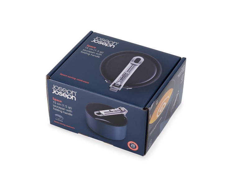 Space 15cm/1.4qt Non-Stick Induction Saucepan & Lid  - Joseph Joseph
