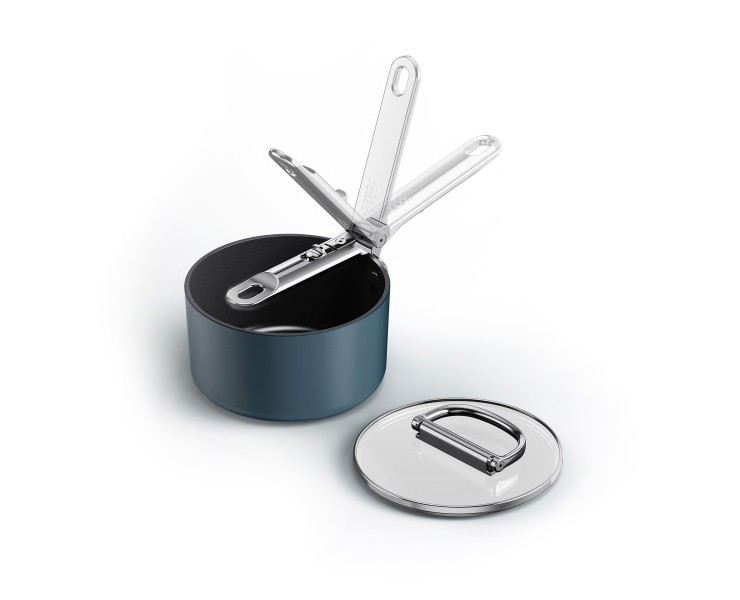 Space 15cm/1.4qt Non-Stick Induction Saucepan & Lid  - Joseph Joseph