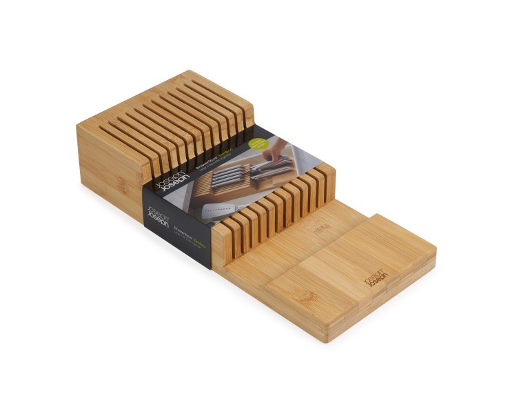 Drawerstore Bamboo 2-Tier Knife Organiser  - Joseph Joseph
