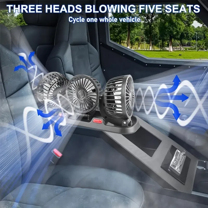 1pc USB Interface Electronic fan, Car Fan, Voltage 5V power 15W