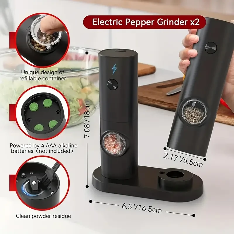 Electric Salt and Pepper Grinder Kit