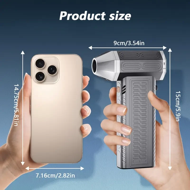 Portable High-Speed Brushless Motor Fan with Accessories