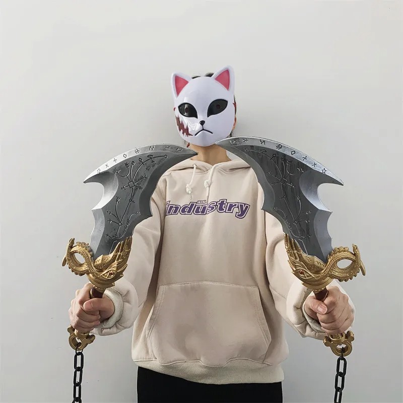 God of War 4 Athena Blade Tomahawk Chained Cosplay Axe Prop