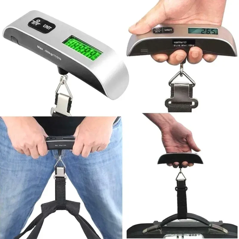 Luggage Scale, Electronic Scale, Portable Scale, Hook Scale, Parcel Scale, 50KG Mini Hanging Scale, Portable Spring Lifting Scale, Fishing Scale