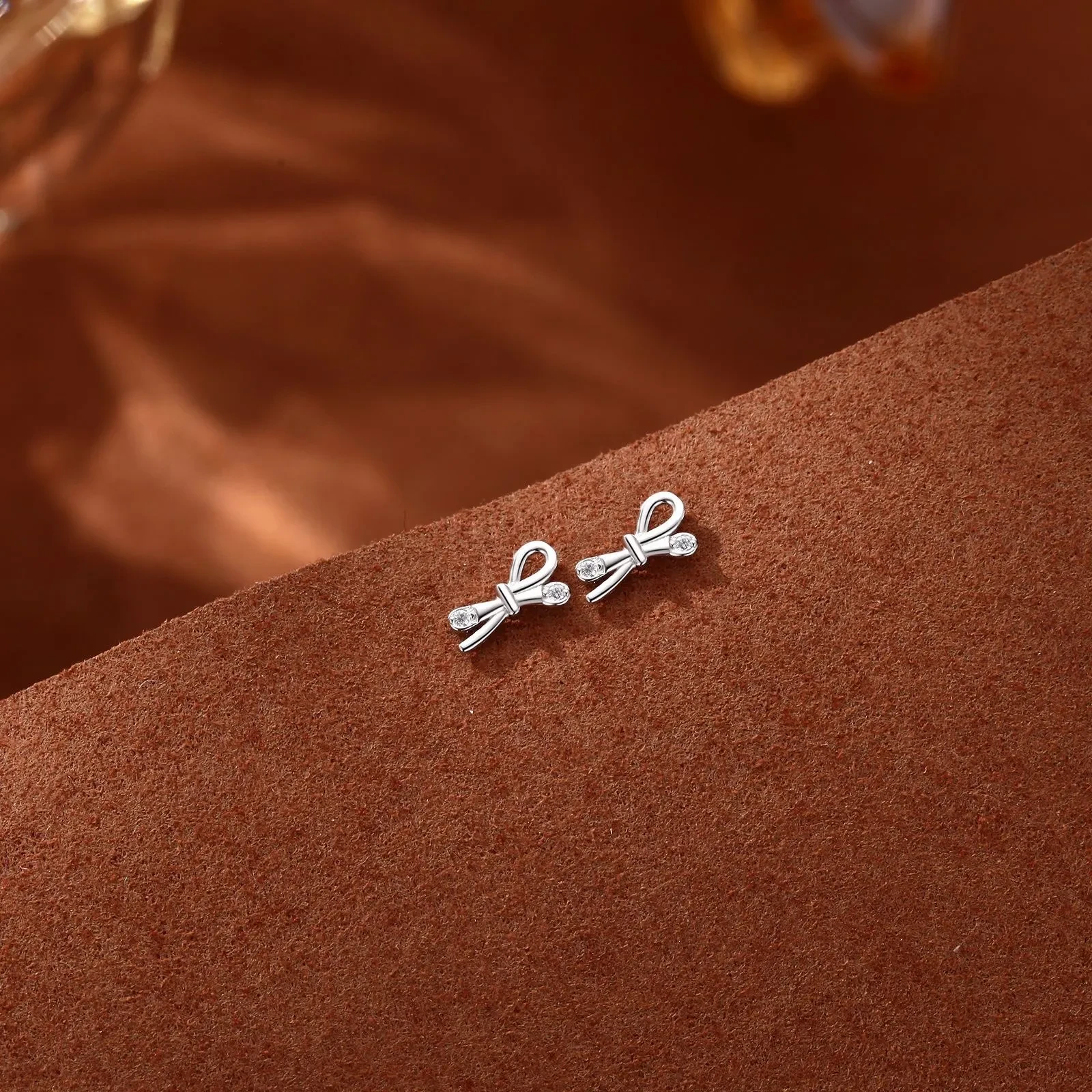 S999 Sterling Silver Pure Silver Stud Earrings For Women