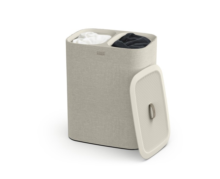 Tota 90L Laundry Separation Basket - Ecru  - Joseph JosephTota 90L Laundry Separation Basket - Ecru  - Joseph Joseph