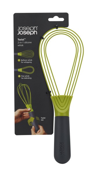Twist Whisk - Grey/Green  - Joseph Joseph