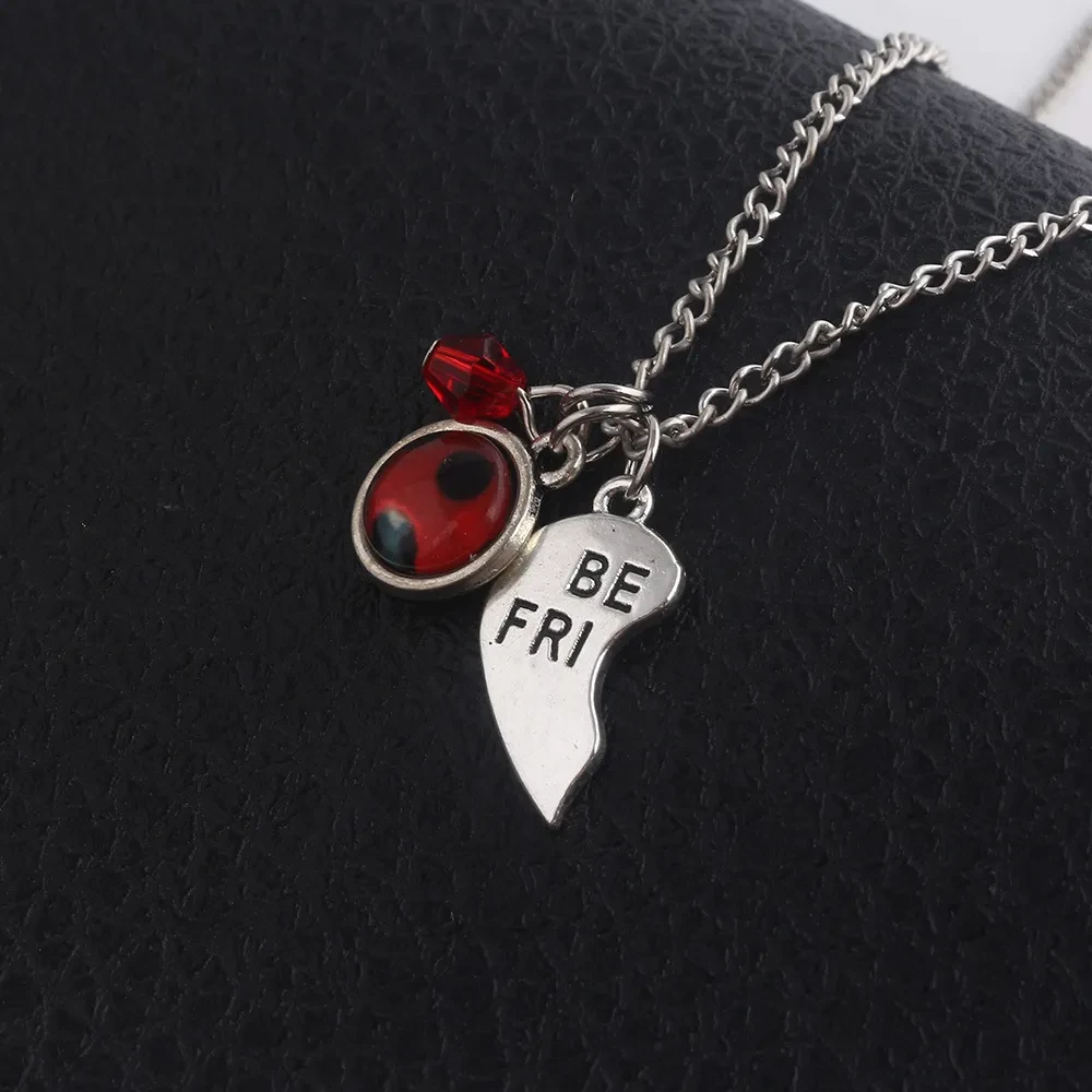 Anime Peripheral Ladybug Necklace Couple Pendant