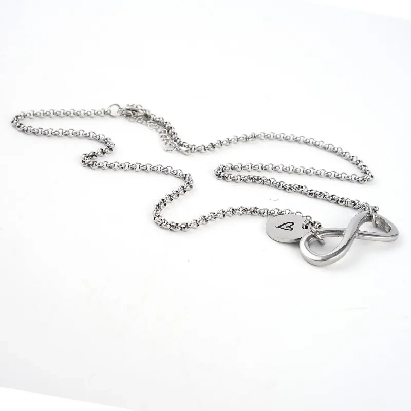 Fashion simple titanium steel round pendant