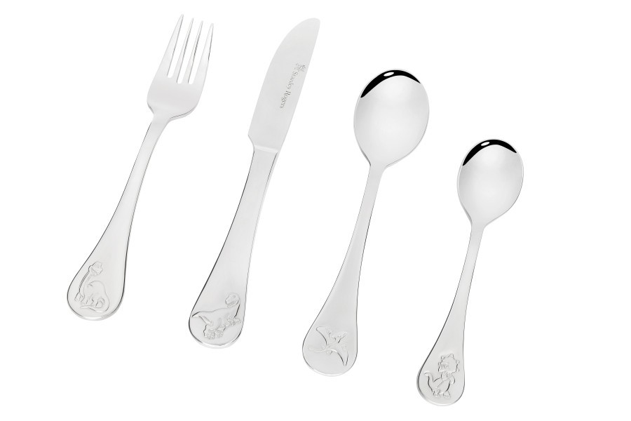 Children's Cutlery 4 Piece Set - Dinosaurs  - Stanley Rogers