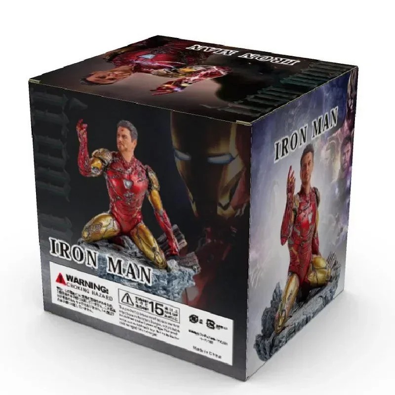 Iron Man Mk85 Snap Kneeling Statue  Avengers Endgame Anime Figure