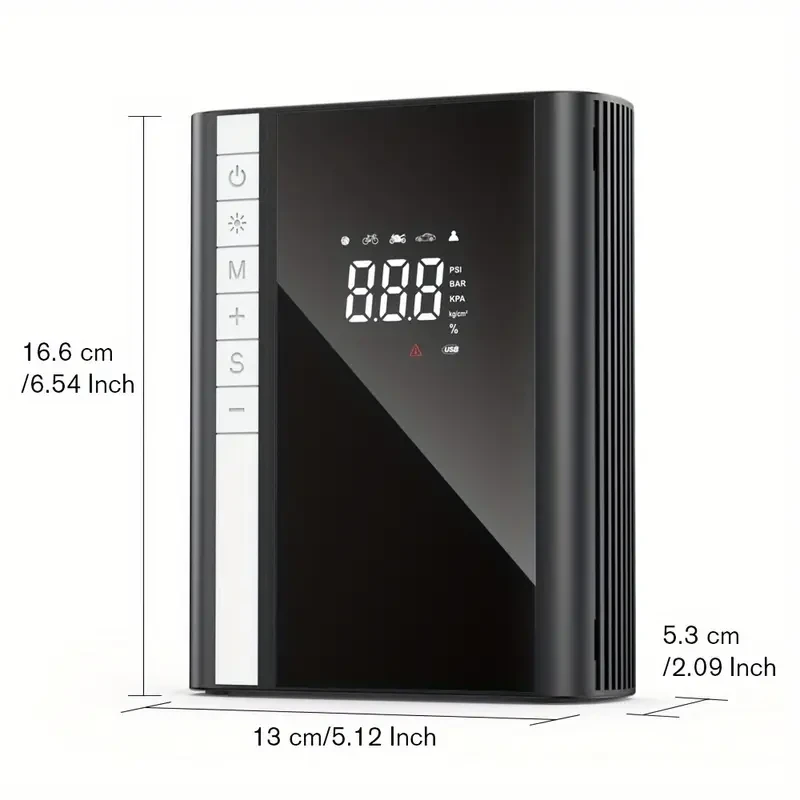 CARSUN Portable 12V Car Jumper & Tire Inflator Pump