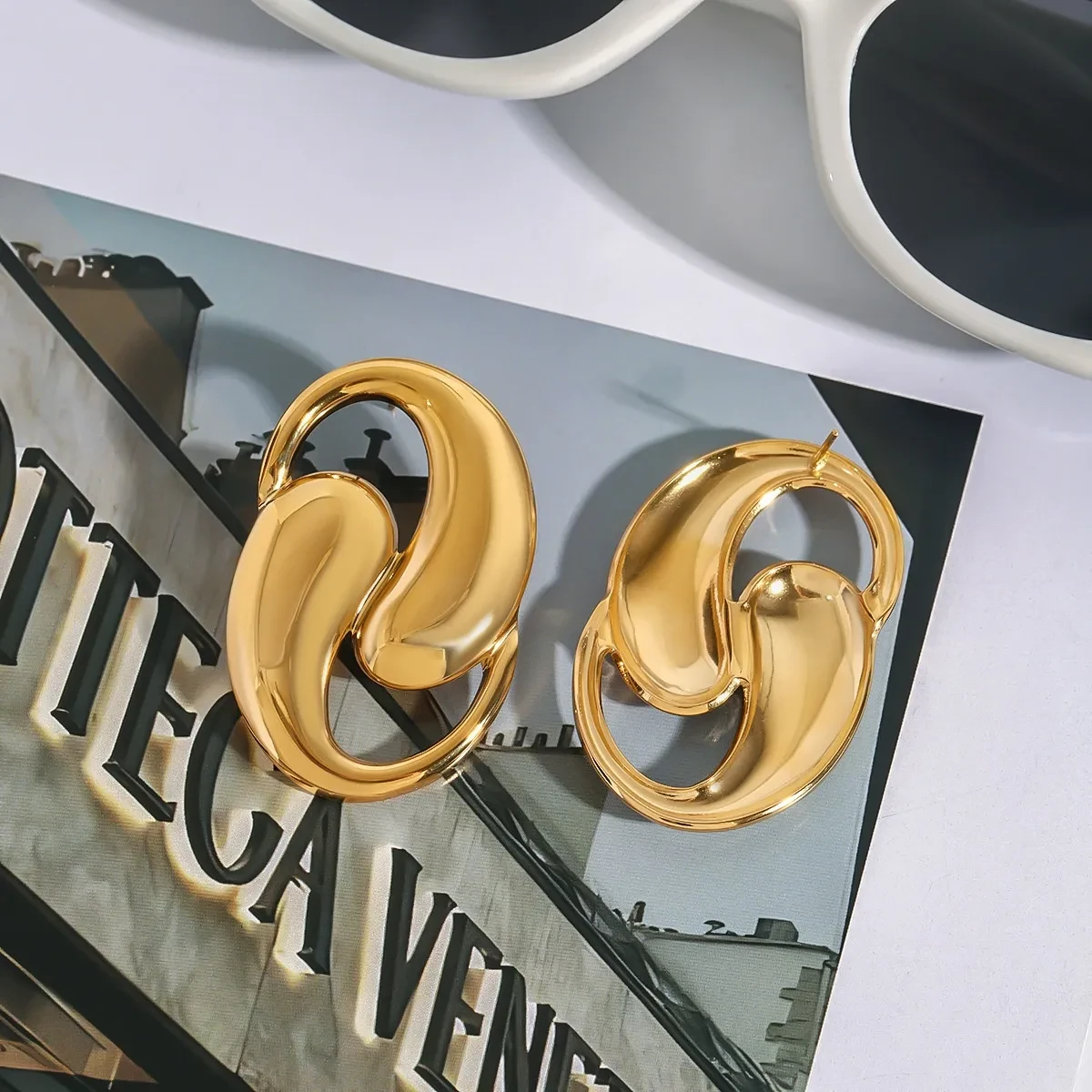 Dansley Water Drop Gold Earrings