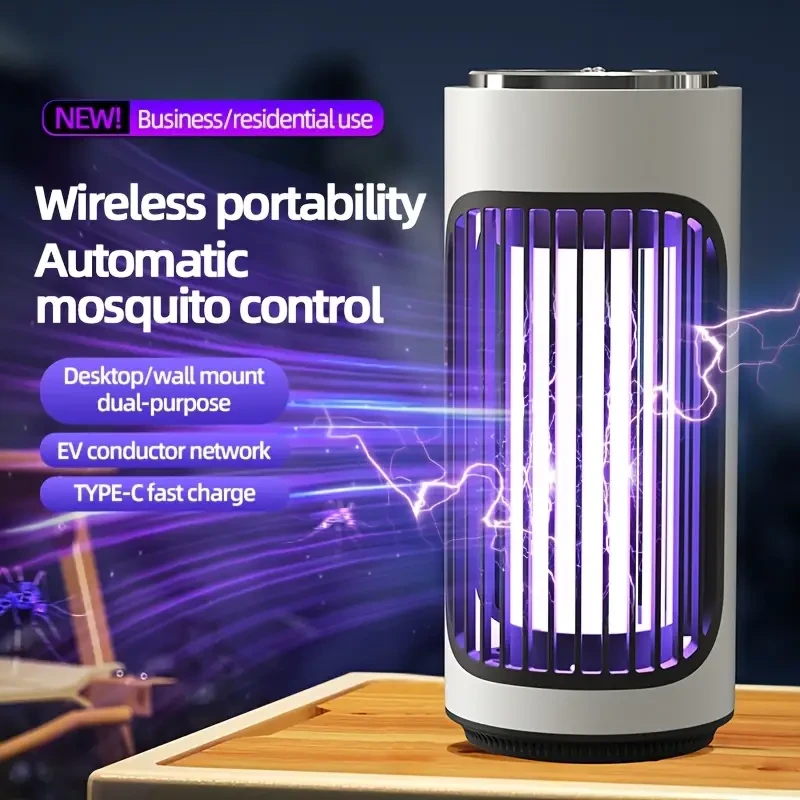 2-in-1 USB Rechargeable LED Mosquito Killer Lamp