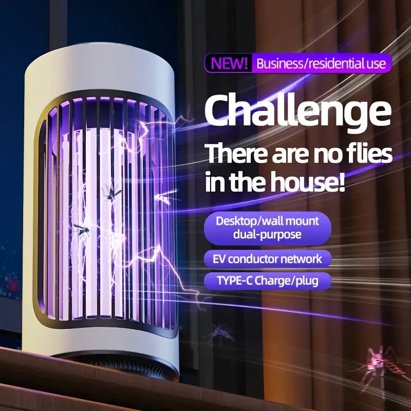 2-in-1 USB Rechargeable LED Mosquito Killer Lamp