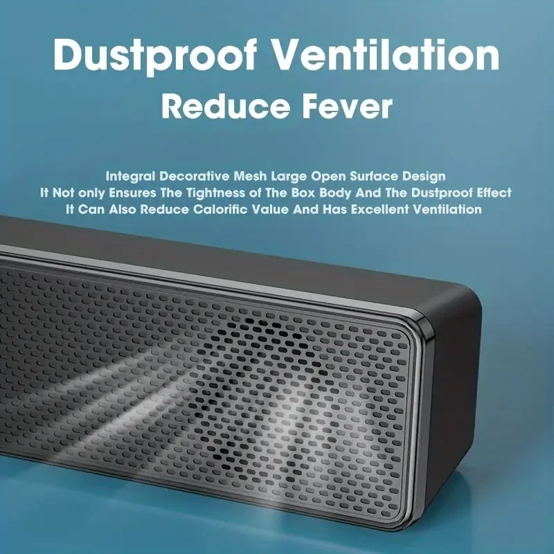 SENBOWE USB Powered Compact 12.4" Stereo Desk Speaker