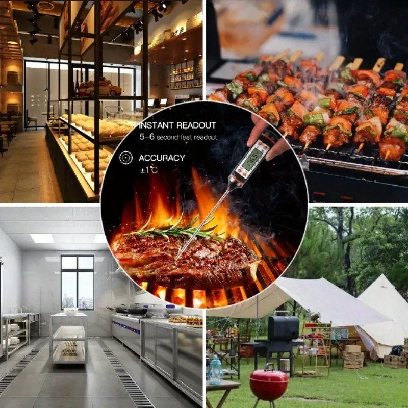 1pc Ultra-Accurate Digital Meat Thermometer