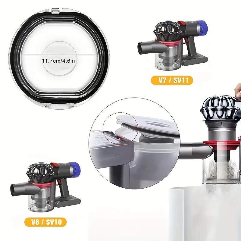 for Dyson V7/V8/SV10/SV11 Vacuum Cleaner Dust Bin Lid Replacement Kit