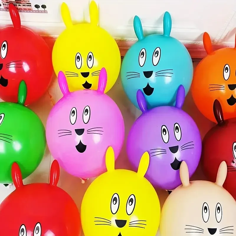 10pcs Cute Bunny Head Balloons